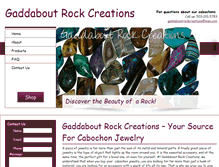 Tablet Screenshot of gaddaboutrockcreations.com